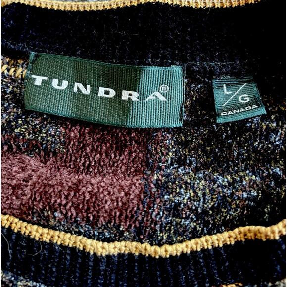 Vintage TUNDRA Men's 3D Sweater 90's Retro Grunge Art Deco - Picture 5 of 6
